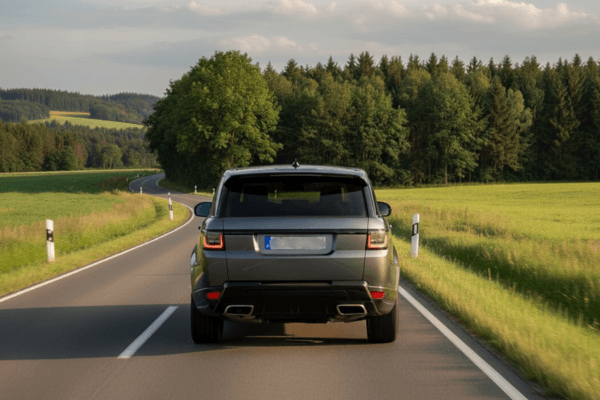 Landrover mit Rückleuchten